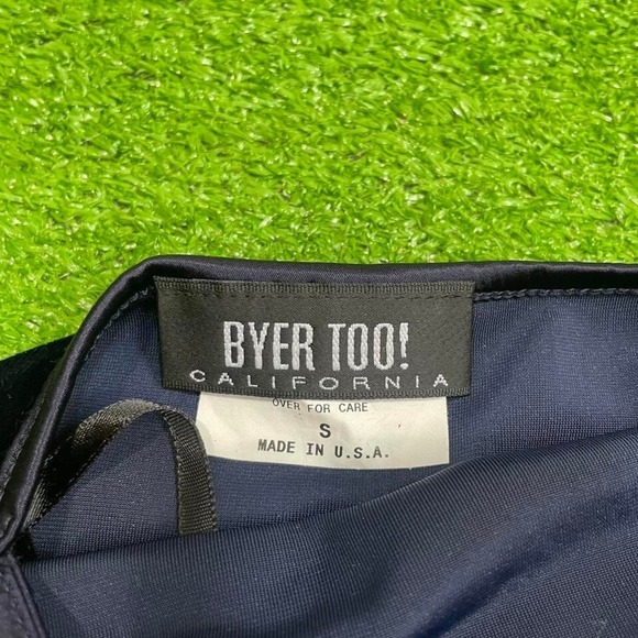 Vtg Y2K Byer Too! SZ S Empire Waist Velvet Glitter Maxi Dress Fairy Whimsygoth - Picture 6 of 8